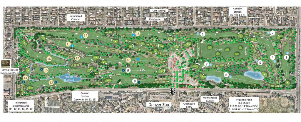 D R A F T 10 CITY PARK REDESIGN Denver's City Park Golf Course is being re-designed to revitalize the 18-hole course, improve and add facilities for golfers of all levels, and integrate course