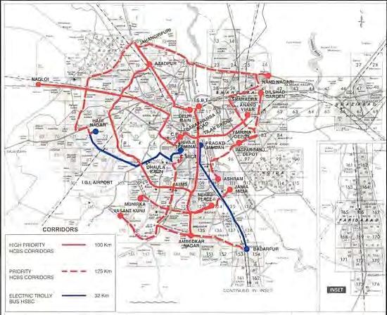 Delhi Proposed network of 257 km City wide coverage Designed as open system 5.