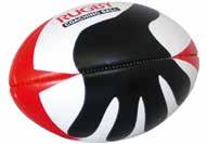 Shows correct hand placement for carrying and passing. Soft touch foam ball with tough outer skin.
