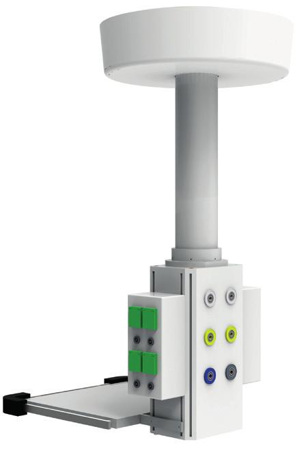 A. MEDICAL GAS SYSTEMS PENDANT WITH MONITOR SHELF ARTICLE CODE 551.1005 SINGLE JOINT PENDANT WITH DOUBLE SHELF ARTICLE CODE 551.