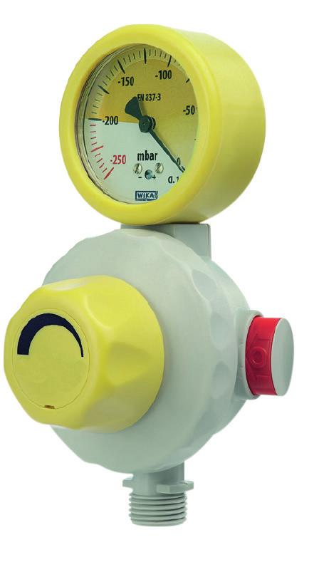 HOSPITAL STRUCTURAL PRODUCTS VACUUM REGULATOR ARTICLE CODE 557.1001 / 557.1002 Vacuum outlet G. 1/2 threaded connection integrated with quick-release connection for 557.