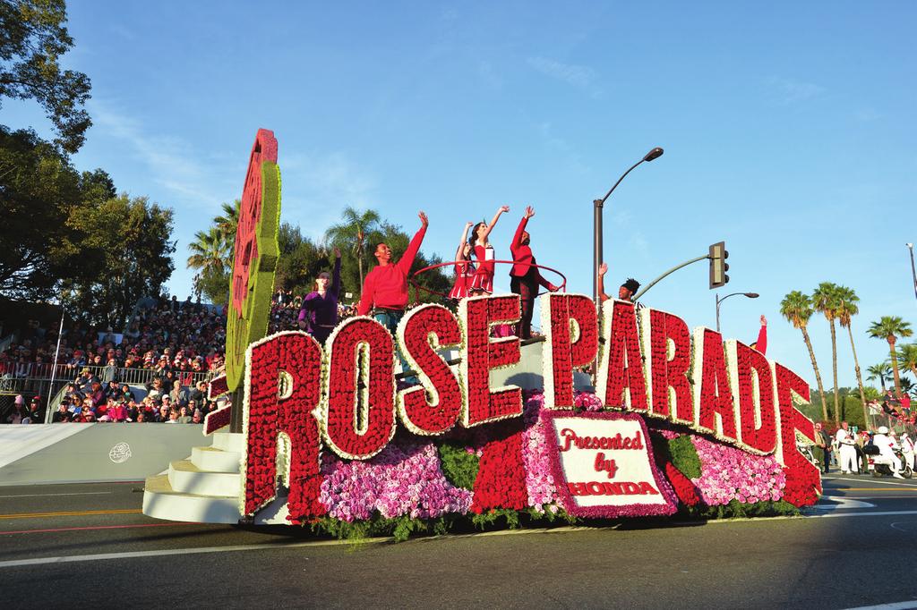 AMERICA S NEW YEAR CELEBRATION 130th Rose Parade presented by Honda The 130th Rose Parade presented by Honda will feature floral floats, spirited marching bands and high-stepping equestrian units