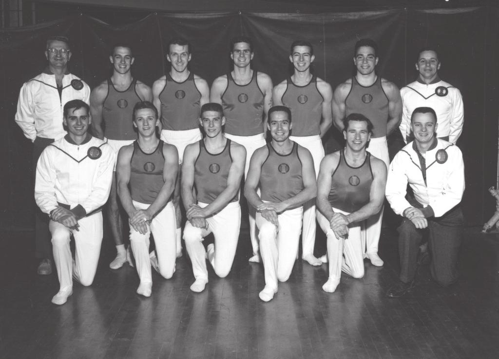 1958 With Charley Pond at the helm, Illinois Men s Gymnastics tied (79-79) with