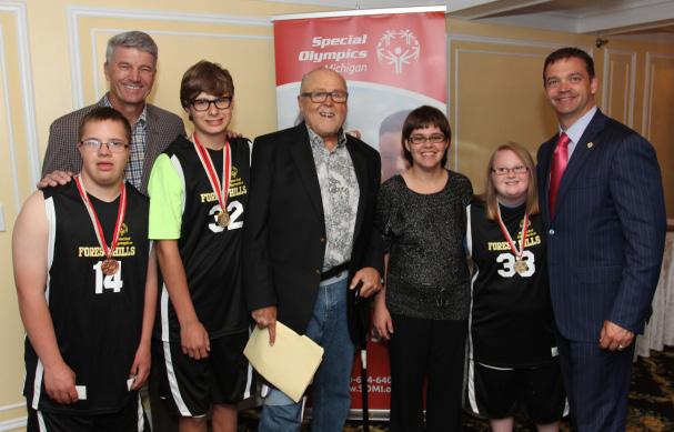 Special Olympics Michigan Campaign for the State Basketball Finals Held in West Michigan Peter Secchia, Mike Jandernoa, and David Korte have teamed up to build a fund to support the Special Olympics