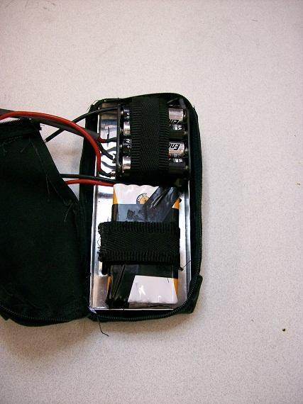 Figure 33: GEMS battery pack A 7.5VDC power supply was simply made from five separate 1.5VDC AA batteries connected by AA battery holder.
