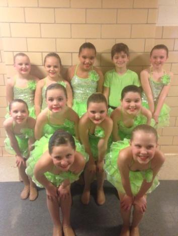 Junior Division Dancers: 5th Overall Small Group Me