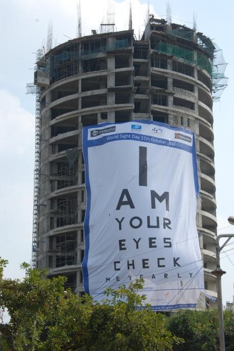 This was creating awareness at the grass root level. Aravind Eye Care Systems, Madurai, Tamil Nadu (south zone): Aravind Eye Care, Madurai organised unique exhibition to mark the World Sight Day.