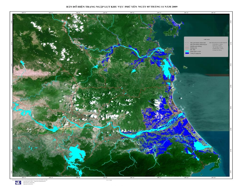 Spacemap of flooding