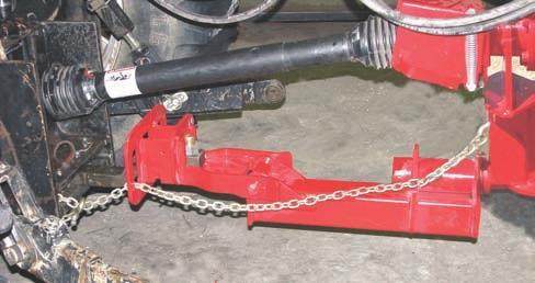 Section 2 - Transporting the Mower 9. Connect the Safety Chain to the tractor. - Ensure the safety chain rating is equal or greater than the gross weight of the mower.