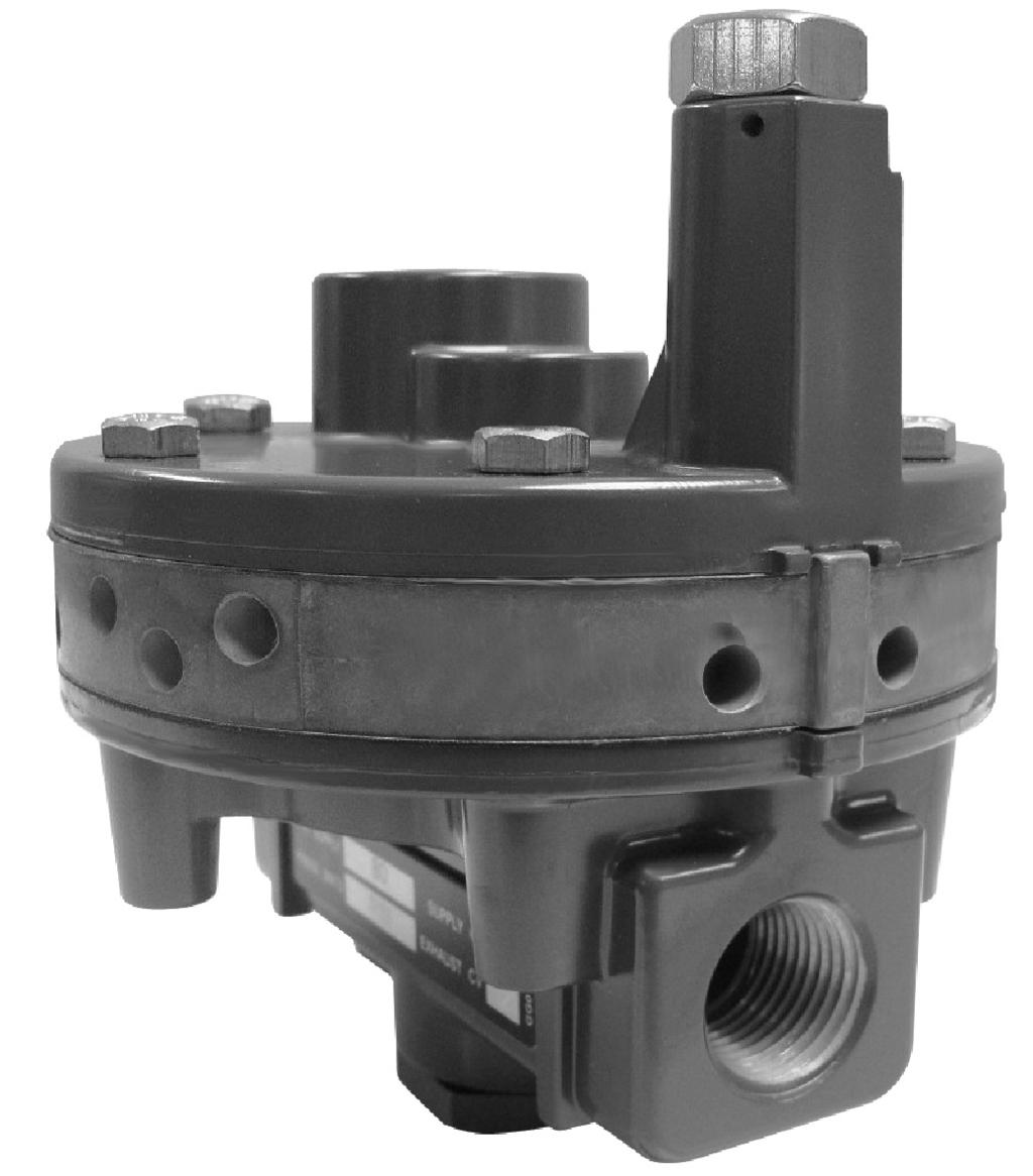 Product Bulletin D103393X012 January 2013 The VBL volume booster is used in conjunction with a positioner on a throttling control valve to increase stroking speed.