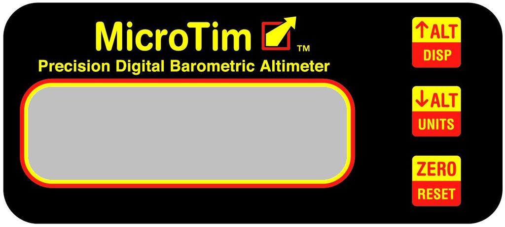 MicroTim XB Precision Digital Barometric Altimeter /
