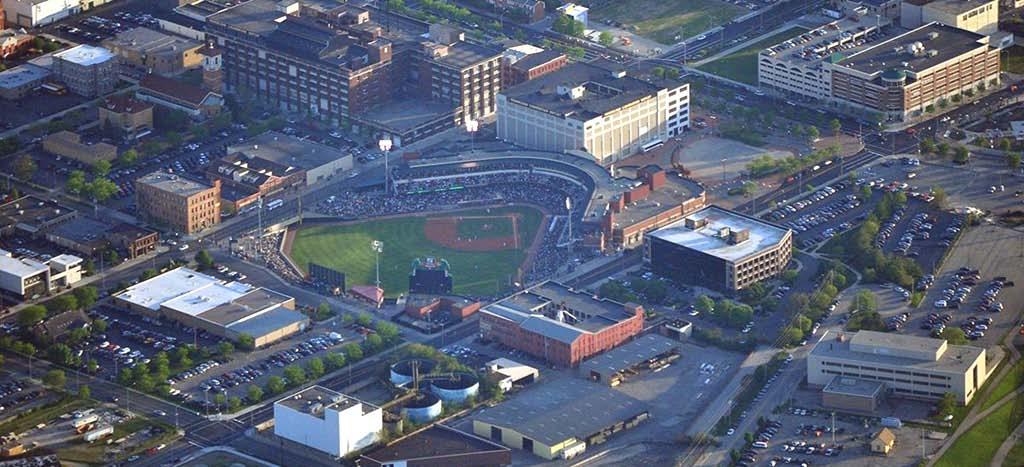 DAYTON, OHIO $100 M invested in downtown Dayton since ballpark opening 20-30% increase in