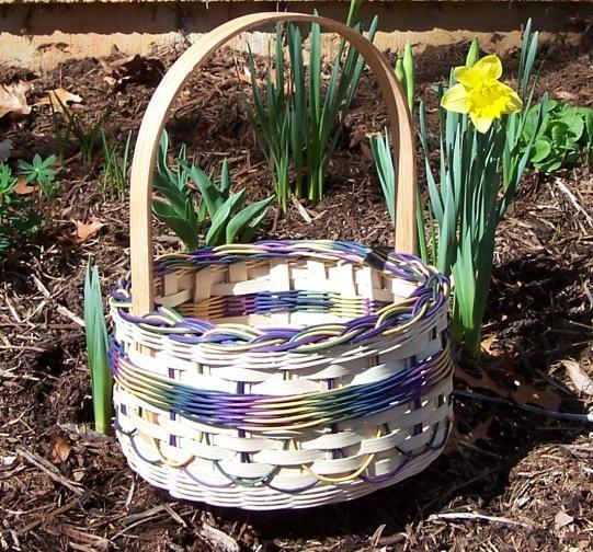 Karen Maugans Spring Fling $62 6 hours Beautiful spring colors with a woven base using a 10 x 14 D handle.