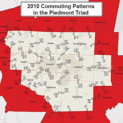 Route Analysis From 2002 to 2015, the primary data source for designing PART s routes was county to county commuting data.
