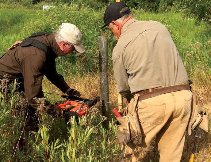 Alberta Fish & Game Association Pigeon Lake Property Fencing by TJ schwanky WhIlE owning over 100 habitat properties across Alberta is an incredible legacy to leave to future generations, these