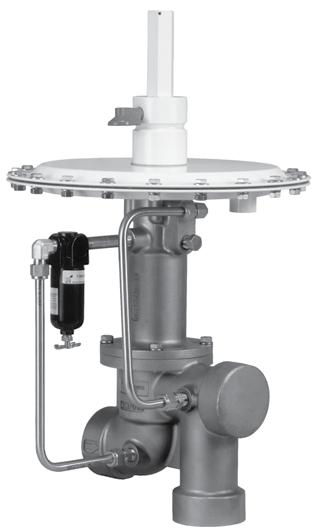 Type ACE95Sr Tank Blanketing Valve Features Fully Balanced Pilot Design Reduces Inlet Pressure Sensitivity Frictionless