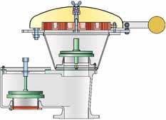 Pressure/Vacuum Relief Valves with Flame Arrester end-of-line The working principle and location of the installation of valves on tanks and apparatus is discussed in Technical Fundamentals (Vol. 1).
