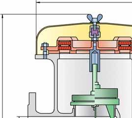 Pressure/Vacuum Relief Valve deflagration- and endurance burning-proof PROTEGO PV/EBR 4 3 Ø d The tank pressure is maintained up to the set pressure with a tightness that is far superior to the