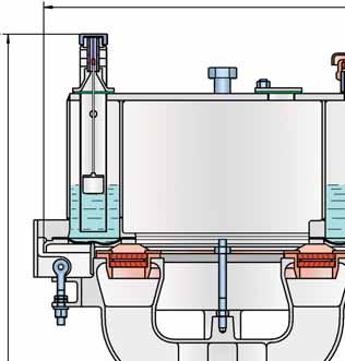 Pressure Diaphragm Valve deflagration- and endurance burning-proof PROTEGO UB/DF a Ø b 5 4 3 When the pressure in the tank reaches the set pressure, the diaphragm (1) on the outer valve seat ring (2)