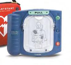 HeartStart First Aid Easy To Use The HeartStart First Aid is an affordable defibrillator intended to be placed wherever it may take more than 5 minutes before the ambulance arrives.