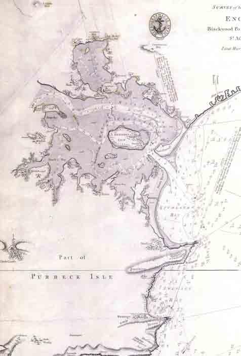2/11/4 W:\Projects\559\Drawing Office\Report figures\dba\4_11 Detail from 1829 Chart, Blackwood Point on the Isle