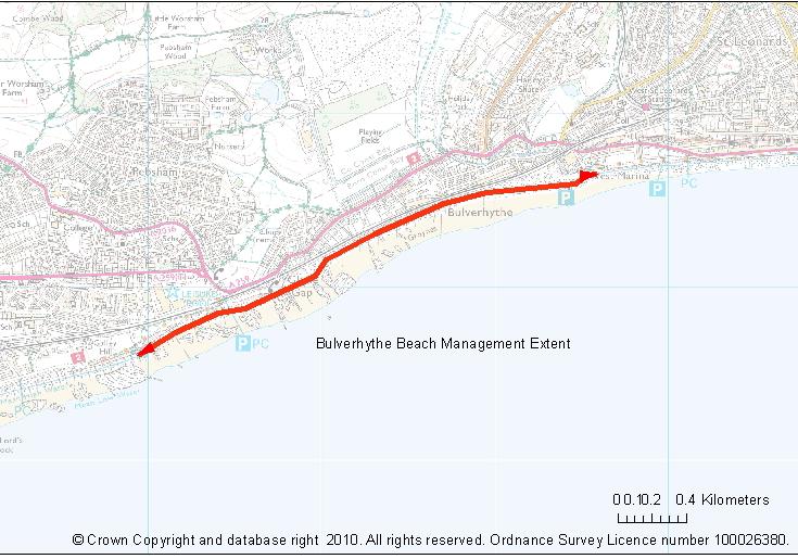 Figure 17 Location Plan of Bulverhythe Frontage Strategic Overview The frontage is situated in management unit 4c025 of the current South Foreland to Beachy Head SMP2 and has a Hold the Line policy