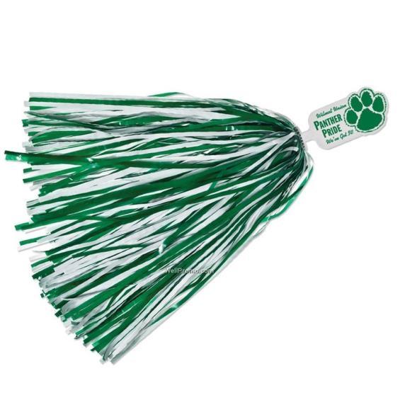What: Green & White pom poms When will they be sold: