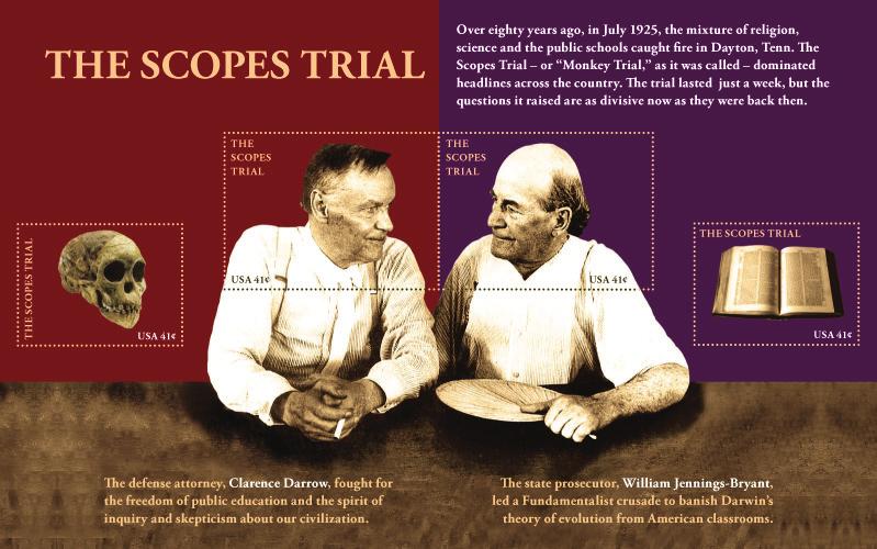 Scopes Trial postage stamps For a class assignment, we were asked to create a postage stamp plate of a historical subject we