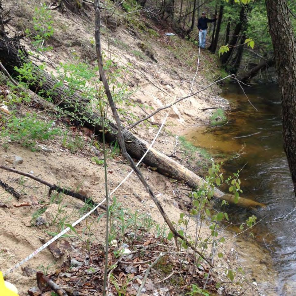 Site # Betsie River Instream Habitat & Bank Stabilization Before, a steep, sandy