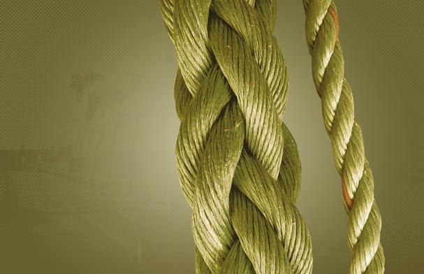 MARINE ROPES Military 8-strand plaited ropes specially developed for navy and submarines.