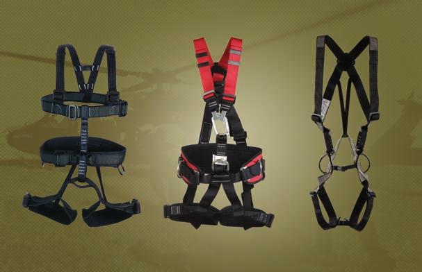 PERSONAL GEAR COMBAT HARNESSES Sewn safety harnesses, ensuring maximum safety while maintaining a high level of user comfort.