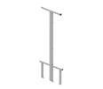 fixed on floor, 2m long S36057 - Bench with back, peg rail & shelf, fixed on wall, 2m long S36058 - Central bench with back,
