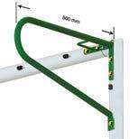 Freestanding goal Freestanding goal with top net supports (tube Ø34mm, green powder coated)