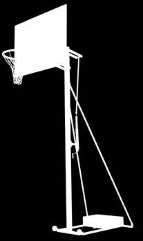 quantities S14045 - Mobile netball post. Height adjustment 2.