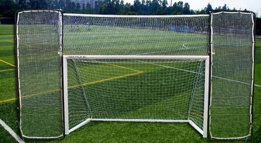 utilitarian and can be shifted and rearranged across or inside goal, and placed horizontal or vertical depending on needs The high density net provides sufficient support for those perfect hits