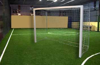 system makes hosting tournaments an ease on any soccer pitch The light-weight, adapter posts measure 20 in height and securely attach to any soccer goal with bungee cords Each post is composed of 2