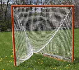 cord around welded loops on back of uprights and crossbar Includes 5mm official SlingShot Net LG100: STANDARD PORTABLE LACROSSE GOAL WITH 3MM NET 1 YEAR LIMITED WARRANTY, WEIGHT: 217 LBS/PR, TRUCK,