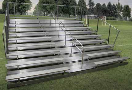 GSNB0521WAVP GSNB WA SERIES: STATIONARY ALUMINUM BLEACHERS Features include all the same as DF models plus: Available in 5, 8 & 10 rows high Aisles with