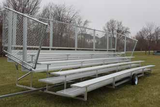 SPECTATOR TRANSPORTABLE SERIES BLEACHERS GARED SPECTATOR TRANSPORTABLE SERIES BLEACHERS provide versatile mobile seating for any location that wants to have the ability to move seating from one field