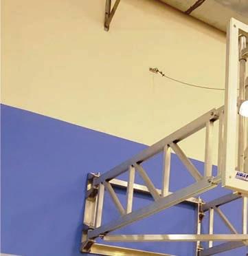 Basketball Wall Mounted FOLDABLE TO ONE SIDE (Acrylic / Tempered Glass) The basketball wall mounted foldable is made from special aluminium profiles.