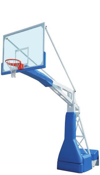 Telescopic bar applied over the cylinder useful for easy finding and blocking heights corresponding to basket or minibasket standards.