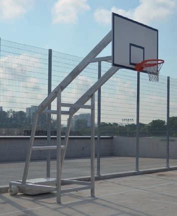 The lifting roller for basketball mobile is made from aluminium. It is used to move the basketball mobile version around easily.