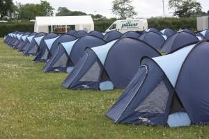 Adventure tent accommodation All delegates would stay on the Graythwaite Estate;