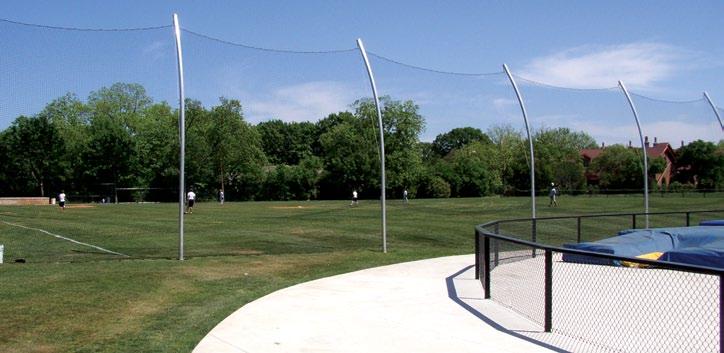 /////////////////////////////////////////////////////////////// ///// 27 20' BALL STOPS 4" Round Aluminum Construction /// Creates Net Barrier Between Fields/Areas /// Sold in 20' Sections /// Custom