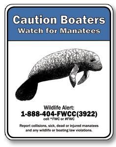 Education & Prevention Boating facilities are typically required by state law to provide manatee