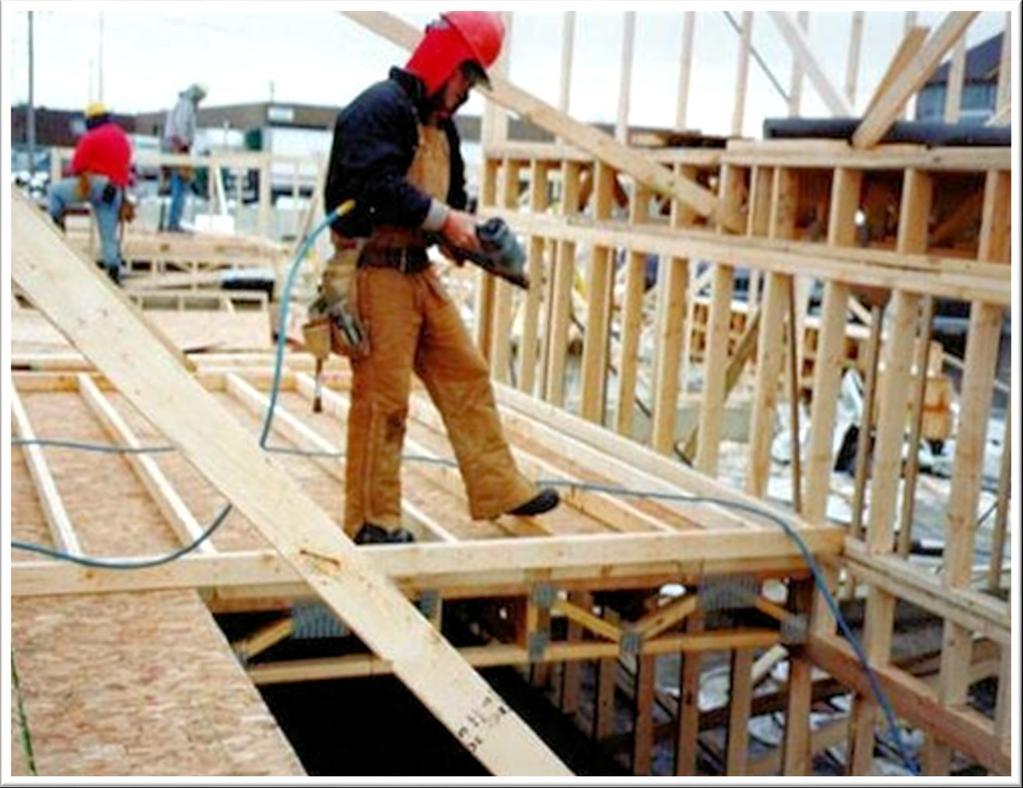 2 PREVENTING FALLS IN CONSTRUCTION Unprotected Edges, Wall Openings, and Floor Holes Falls to lower levels are a major cause of death in the construction industry.