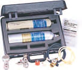 calibration equipment Model RP Check Kits and Model R Check Kits: consist of a regulating valve which includes a cylinder pressure gauge, an adapter hose with sampling
