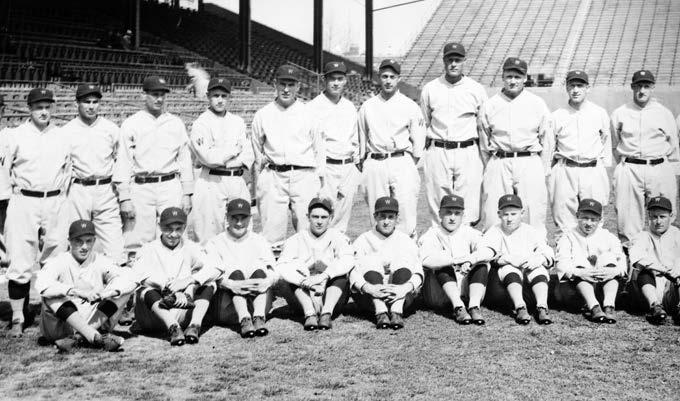 The Washington Senators, a Major League Baseball team, at a time when black players were still excluded from the league.