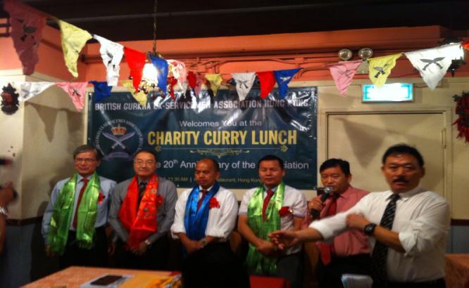 Association to lay the wreath Events 2015 09 27 The British Gurkha Ex-Serviceman Association HK Charity Curry