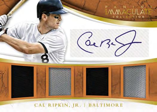 IMMACULATE AUTO QUAD MATERIALS NEW autograph insert - pairs an autograph